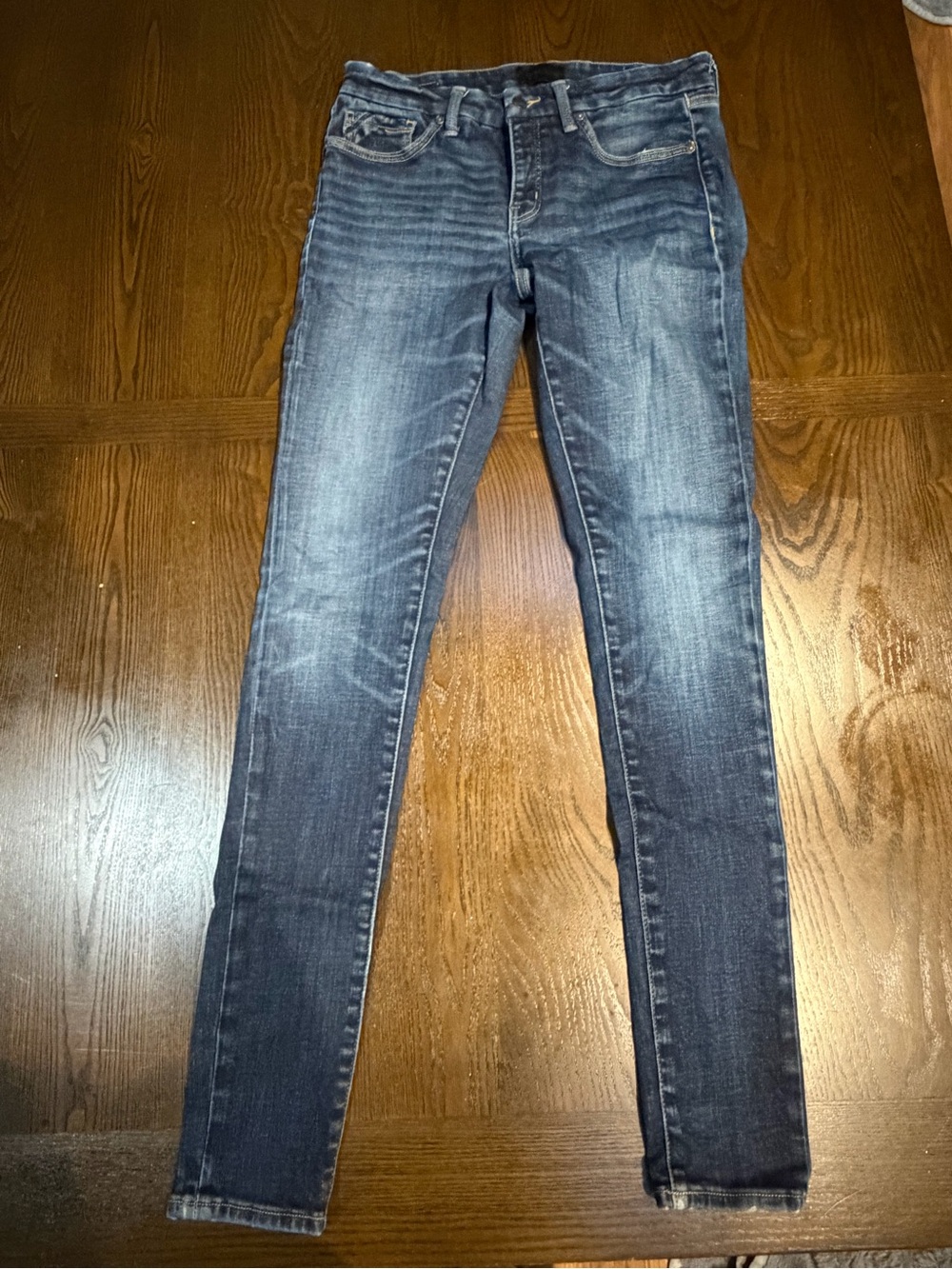 Buckle Black Women's Skinny Jeans - Washed Dark Blue